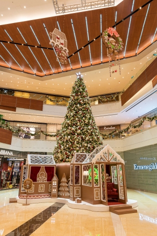澳門壹號廣塲・與薑餅人點亮您的聖誕 室內聖誕樹