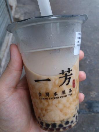 一芳台灣水果茶﹣黑糖粉圓鮮奶