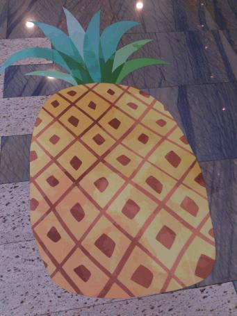 澳門旅遊塔菠蘿夏日派對﹣地上的菠蘿圖案