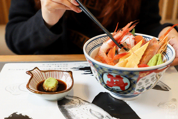 三葉上質刺身丼料理 - 鮮蝦