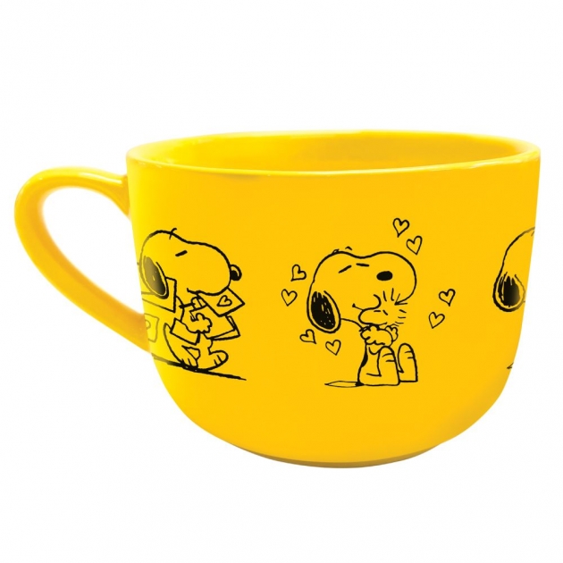 7-11 X Snoopy 黃色陶瓷杯