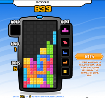 Tetris Battle 15層馬拉松式玩法